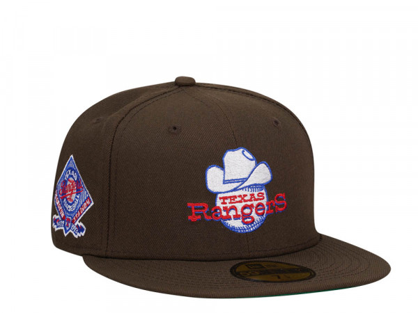 New Era Texas Rangers Arlington Stadium Chocolate Throwback Edition 59Fifty Fitted Cap