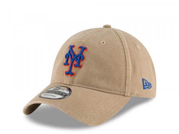 New Era New York Mets Khaki Core Classic 9Twenty Strapback Cap