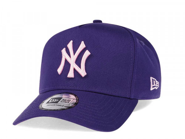 New Era New York Yankees Purple Pink Edition A Frame Snapback Cap