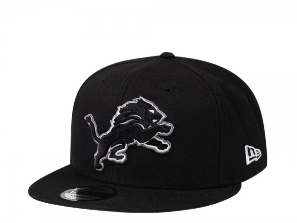 New Era Detroit Lions Steel Black Edition 9Fifty Snapback Cap