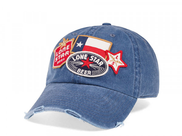 American Needle Lone Star Beer Blue Vintage Casual Strapback Cap