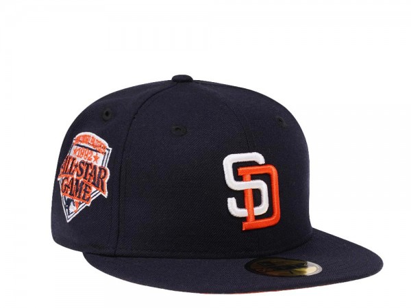 New Era San Diego Padres All Star Game 1992 Navy Orange Edition 59Fifty Fitted Cap