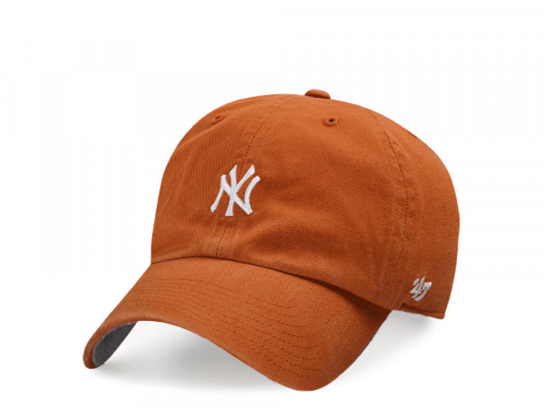 47Brand New York Yankees Burnt Orange Base Runner Clean up Strapback Cap