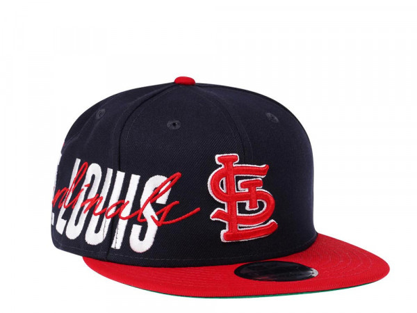 New Era St. Louis Cardinals Navy Sidefront Edition 9Fifty Snapback Cap