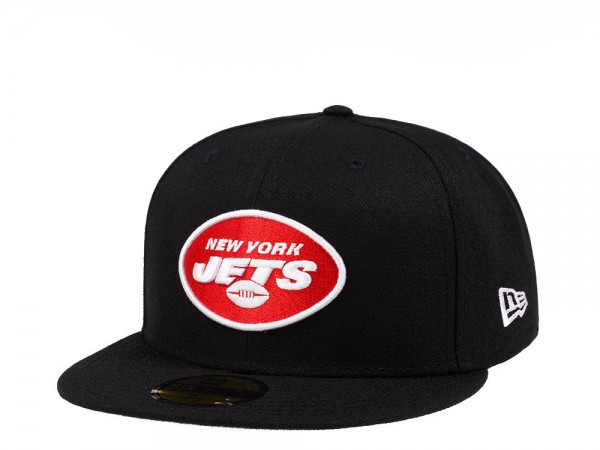 New Era New York Jets Black Crimson Collection 59Fifty Fitted Cap
