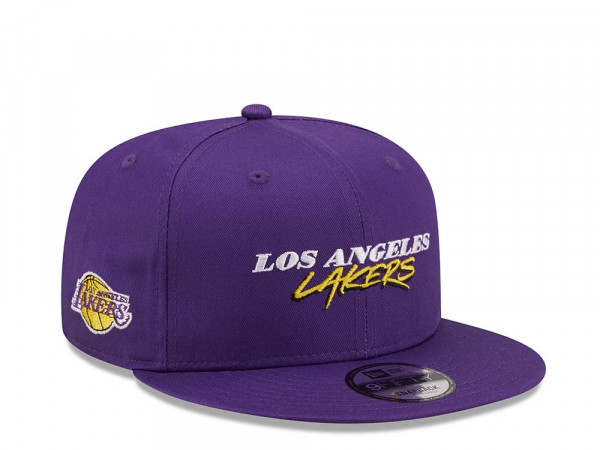 New Era Los Angeles Lakers Sript Team 9fifty Snapback Cap