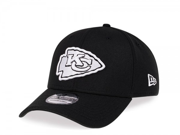 New Era Kansas City Chiefs Black and White Edition 39Thirty Stretch Cap