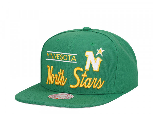 Mitchell & Ness Minnesota North Stars Lock Up Vintage  Snapback Cap