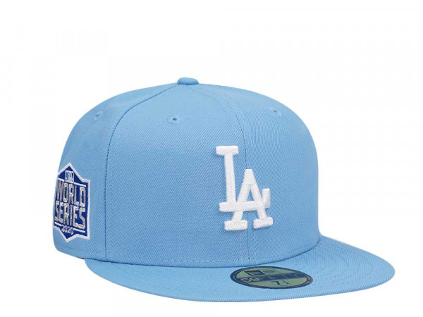New Era Los Angeles Dodgers World Series 2020 Sky Blue Edition 59Fifty Fitted Cap