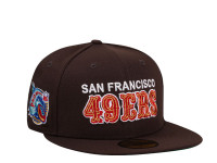 New Era San Francisco 49ers Pro Ball 1997 Burnt Throwback Edition 59Fifty Fitted Cap