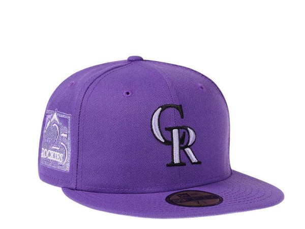 New Era Colorado Rockies 25th Anniversary Purple Infusion Edition 59Fifty Fitted Cap