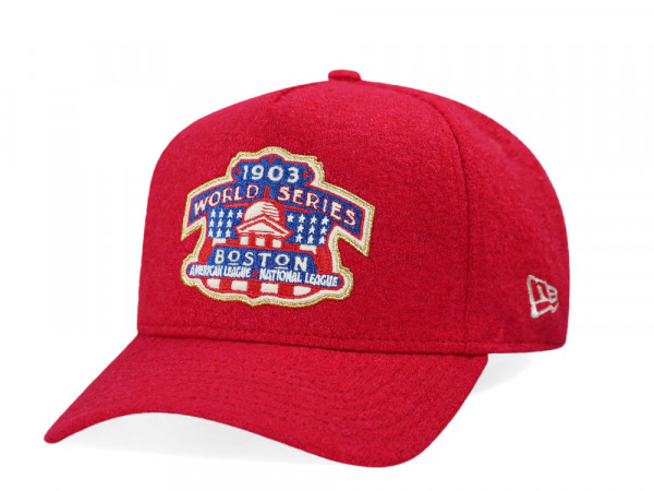 New Era Boston Red Sox World Series 1903 Scarlet Red Edition A Frame Snapback Cap