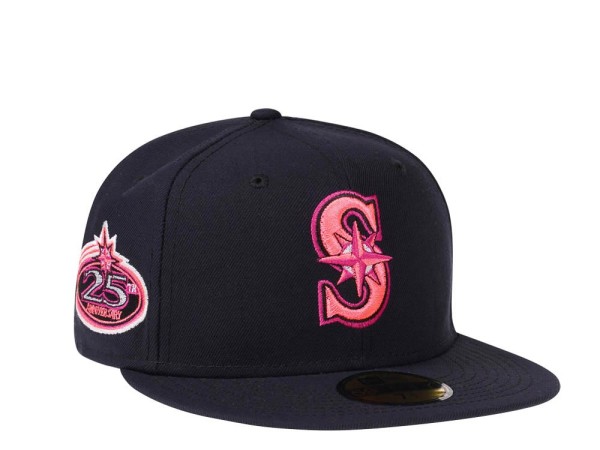 New Era Seattle Mariners 25th Anniversary Flashy Pink Edition 59Fifty Fitted Cap