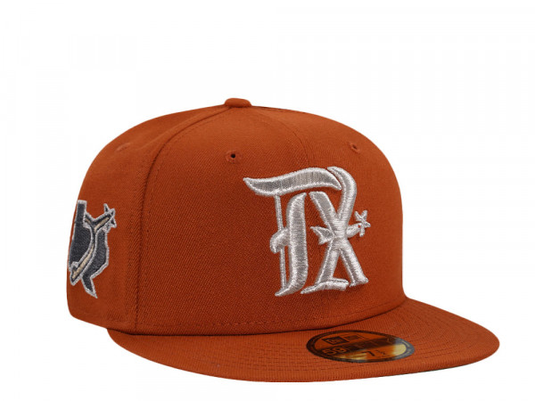 New Era Texas Rangers Rusty Silver City Connect Edition 59Fifty Fitted Cap