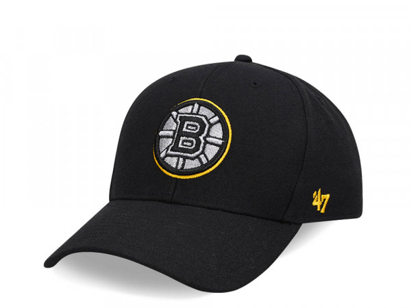 47Brand Boston Bruins Black Metallic MVP Snapback Cap