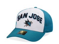 Starter San Jose Sharks Penalty Curved Trucker Snapback Cap