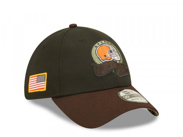New Era Cleveland Browns Salute to Service 2022 39Thirty Stretch Cap