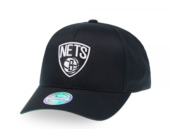 Mitchell & Ness Brooklyn Nets Simple Black 110 Flex Snapback Cap
