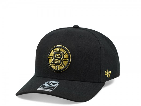 47Brand Boston Bruins Pure Gold Edition MVP DP Snapback Cap