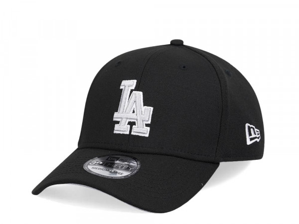 New Era Los Angeles Dodgers Black and Gray Detail Edition 39Thirty Stretch Cap