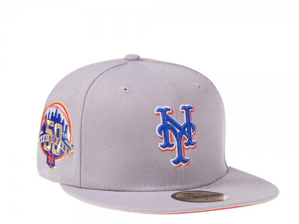 New Era New York Mets 50th Anniversary Fresh Gray Edition 59Fifty Fitted Cap