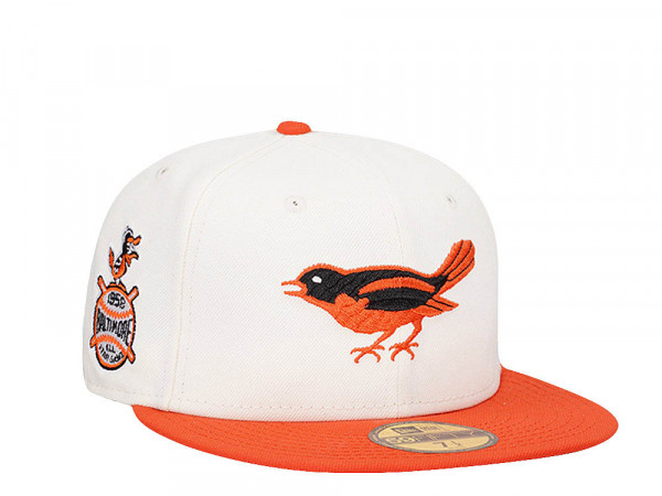 New Era Baltimore Orioles All Star Game 1958 Chrome Throwback Two Tone Edition 59Fifty Fitted Cap