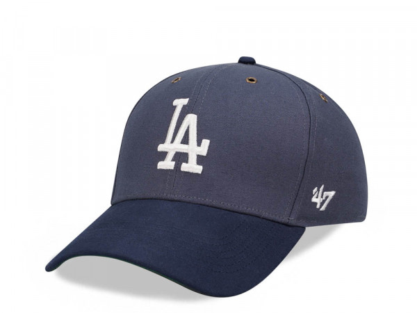 47Brand Los Angeles Dodgers Vintage Navy Campus MVP Strapback Cap