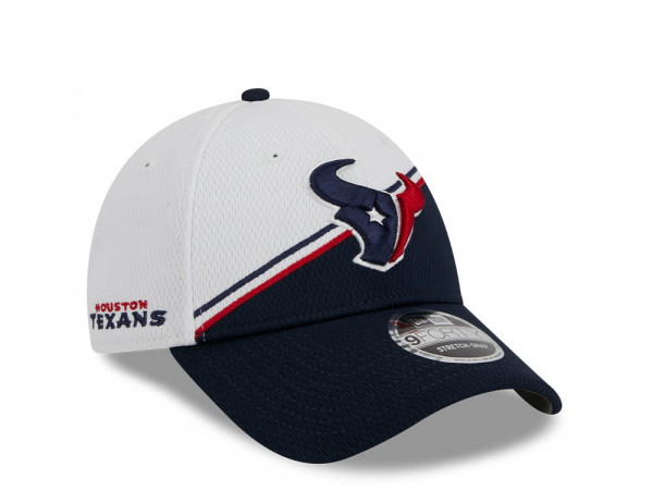 New Era Houston Texans NFL Sideline 2023 Navy White  9Forty Snapback Cap