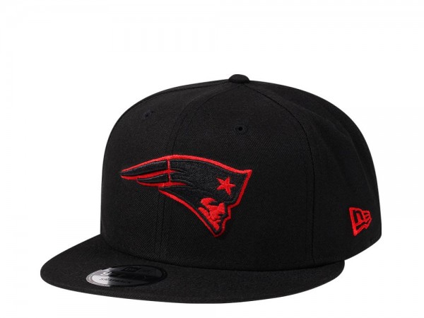 New Era New England Patriots Black and Red Edition 9Fifty Snapback Cap