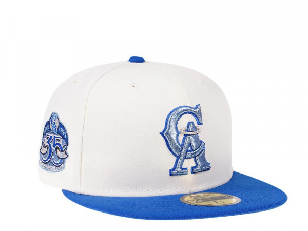 New Era California Angels 35th Anniversary Frozen Cream Prime Edition 59Fifty Fitted Cap