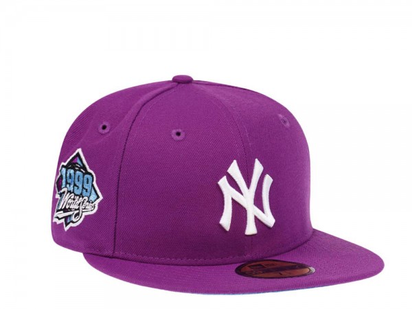 New Era New York Yankees World Series 1999 Purple Glacier Blue Edition 59Fifty Fitted Cap
