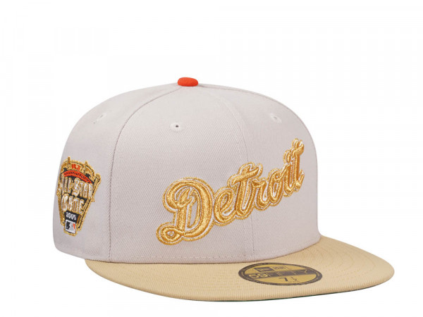 New Era Detroit Tigers All Star Game 2005 Stone Gold Two Tone Edition 59Fifty Fitted Cap