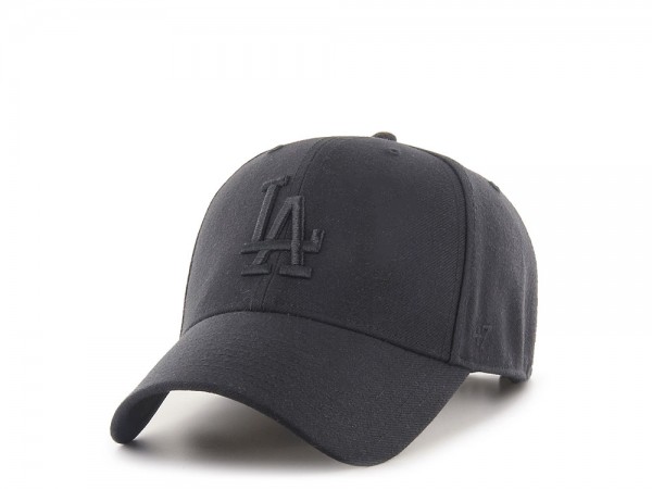 47Brand Los Angeles Dodgers All Black MVP Snapback Cap