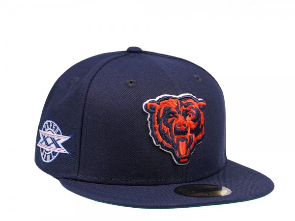 New Era Chicago Bears Super Bowl XX Navy Edition 59Fifty Fitted Cap