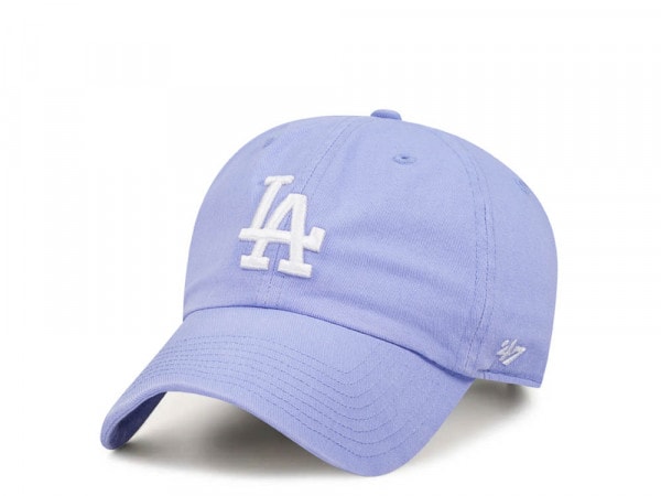 47Brand Los Angeles Dodgers Lavender Clean Up Strapback Cap