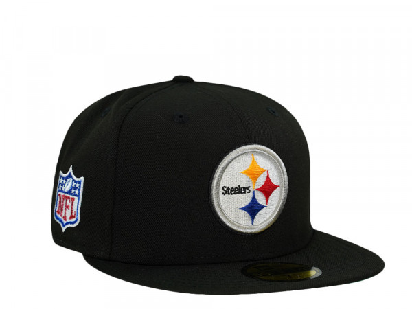 New Era Pittsburgh Steelers Black Throwback Prime Edition 59Fifty Fitted Cap