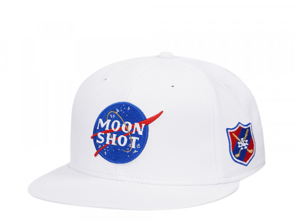 American Needle Moon Shot Covert White Casual Snapback Cap