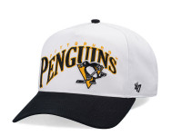 47Brand Pittsburgh Penguins White Wave Hitch Snapback Cap