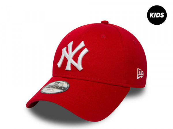 New Era New York Yankees Scarlett Red Kids 9Forty Strapback Cap
