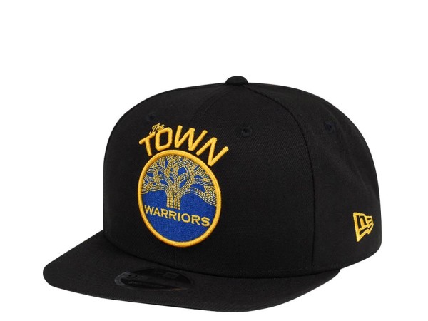 New Era Golden State Warriors Original Fit Black 9Fifty Snapback Cap