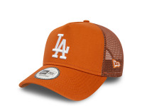 New Era Los Angeles Dodgers League Essential Brown 9Forty A Frame Trucker Snapback Cap
