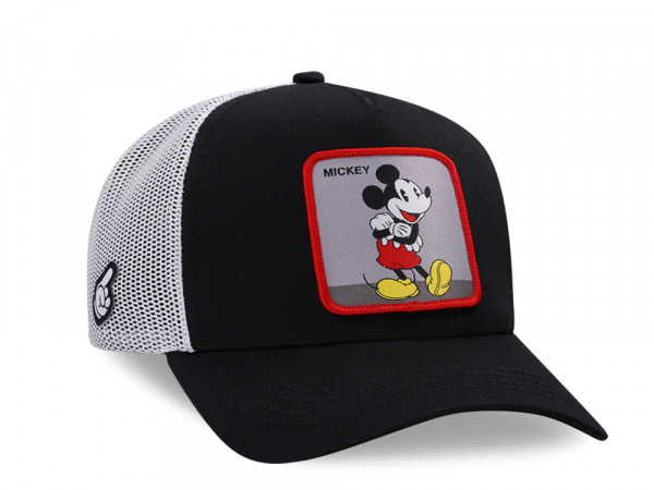 Capslab Disney Mickey Mouse Black White Trucker Snapback Cap