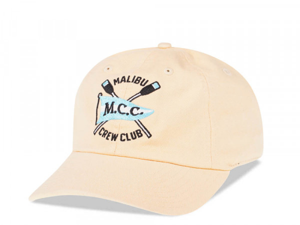 American Needle Malibu Crew Club Yellow Vintage Casual Strapback Cap