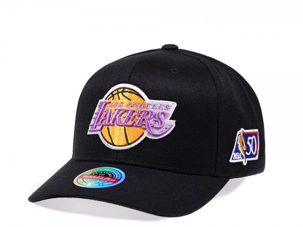 Mitchell & Ness Los Angeles Lakers NBA 50th Anniversary Edition Red Line Flex Snapback Cap