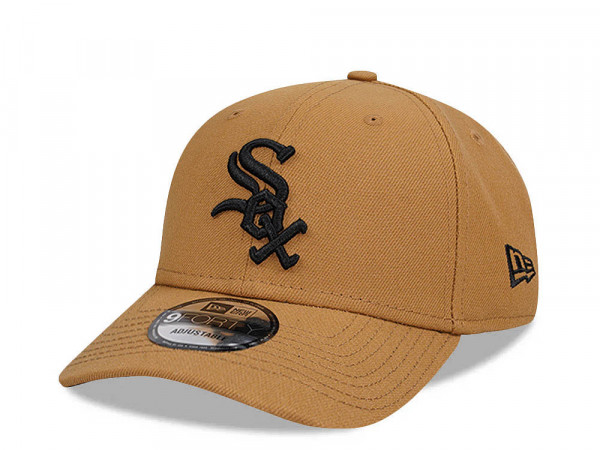 New Era Chicago White Sox Beige Black Detail Edition 9Forty Snapback Cap