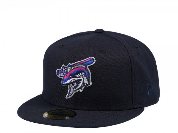 New Era Pensacola Blue Wahoos Navy Edition 59Fifty Fitted Cap