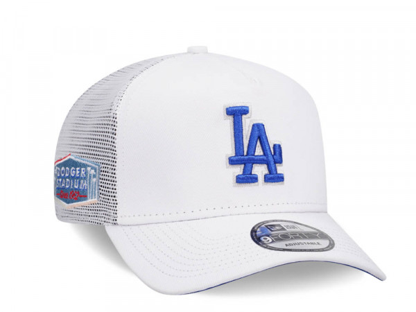 New Era Los Angeles Dodgers Dodgers Stadium White 9Forty A Frame Trucker Snapback Cap