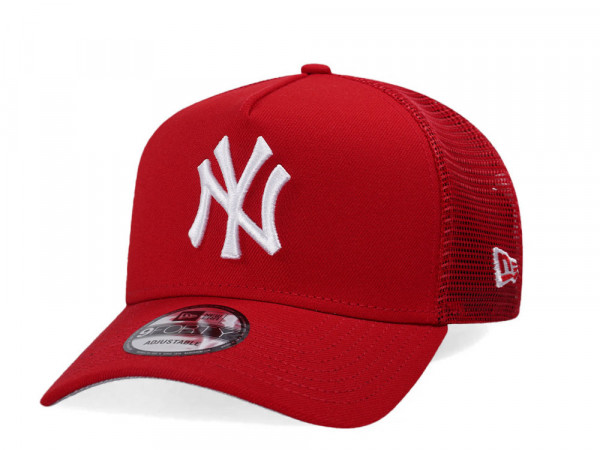 New Era New York Yankees Red Classic Trucker A Frame 9Forty Snapback Cap