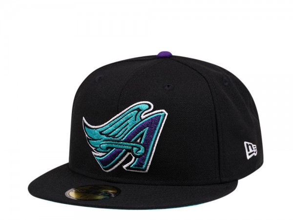 New Era Anaheim Angels Black Teal Edition 59Fifty Fitted Cap