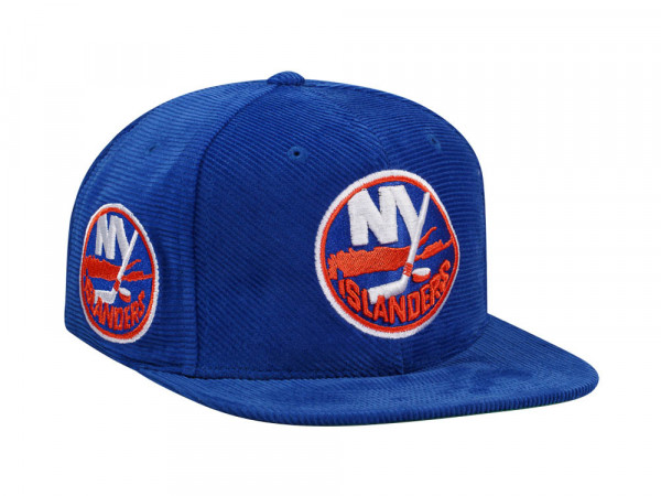 Mitchell & Ness New York Islanders Blue Cord Throwback Snapback Cap